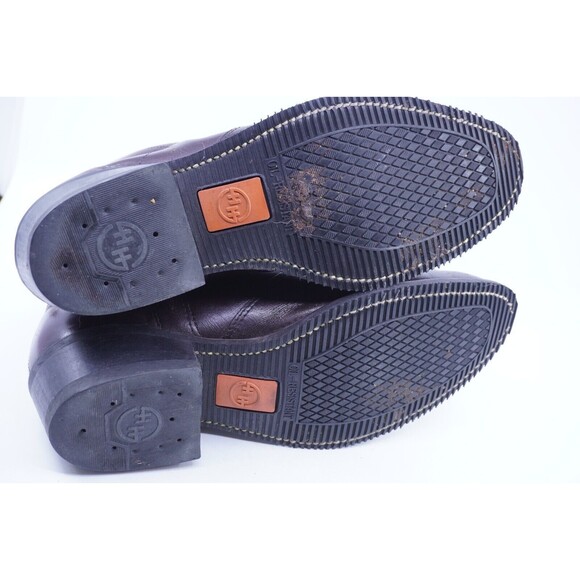 Double-H Men’s 8.5 EE #1528 S/T Western Vintage Work Boots USA Zip Up Non Slip - Picture 7 of 8